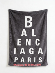 Balenciaga Paris Eye Chart Print Flannel Sofa Throw Blanket Premium Couch Cover BA377